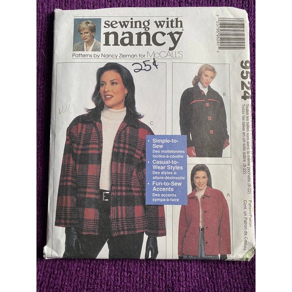 McCalls sewing pattern 9524 Women's cardigan  jacket Sz s-XL - Picture 1 of 5